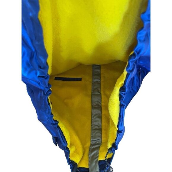 1990S OVERSIZED SHINY BLUE TOMMY HILFIGER PUFFY JACKET YELLOW LINING Men’s XL - Picture 11 of 15